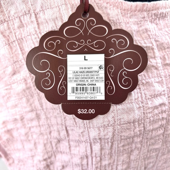 Knox Rose Target - Tunic Dress - Ruffle Sleeves - Loose - Pink Rose Color NWT - Picture 5 of 5
